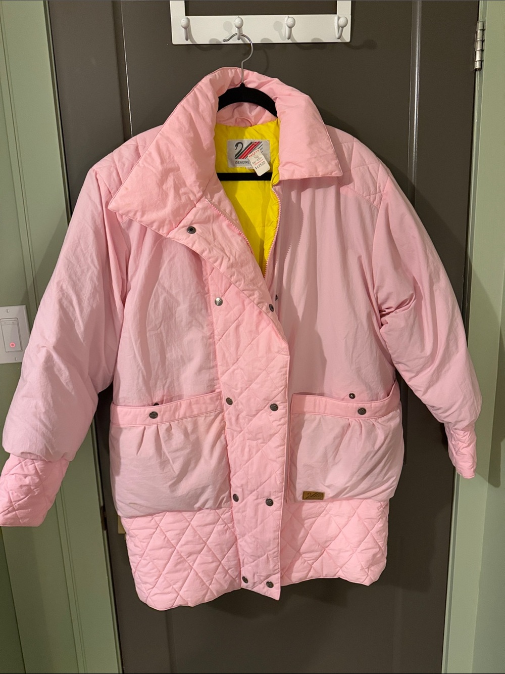 Vintage Genuine Down Co Women’s XL Pink Down Ski Jacket 80s/90s Retro NWT